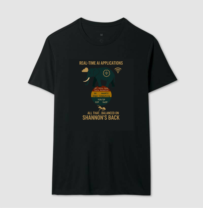 Camiseta Nerd Real-Time AI e VoIP 🇧🇷