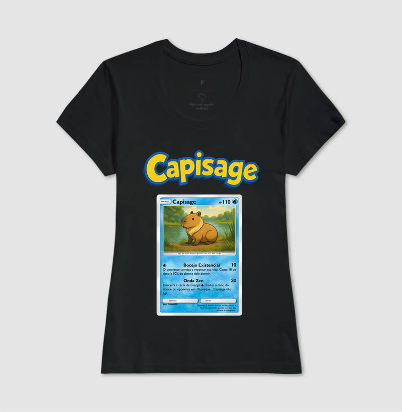 Camiseta Pokémon Capivara BR 🇧🇷