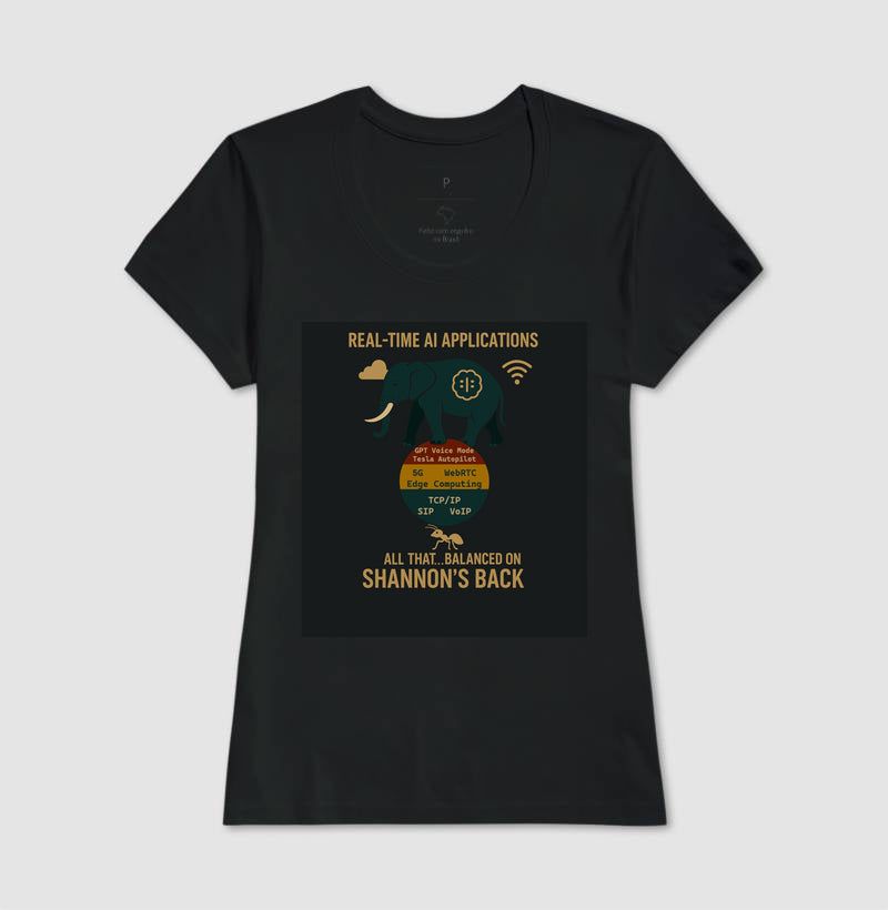 Camiseta Nerd Real-Time AI e VoIP 🇧🇷