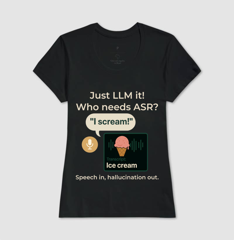 Camiseta Transcrição de Voz (Speech-to-Text) 🇧🇷