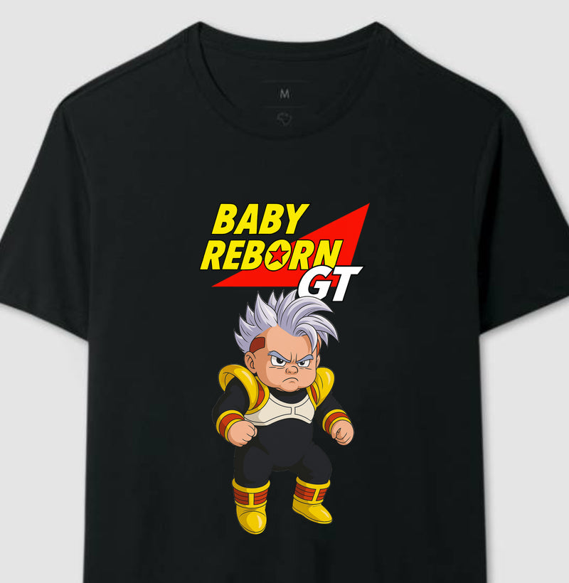 Camiseta Baby Reborn GT – Paródia de Dragon Ball + Bebê Reborn 🇧🇷