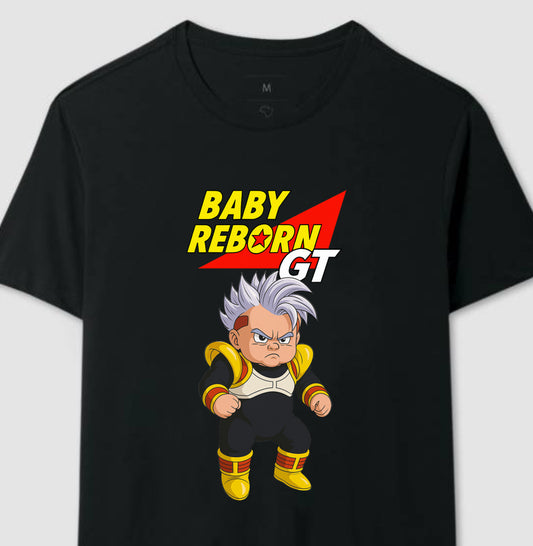 Camiseta Baby Reborn GT – Paródia de Dragon Ball + Bebê Reborn 🇧🇷
