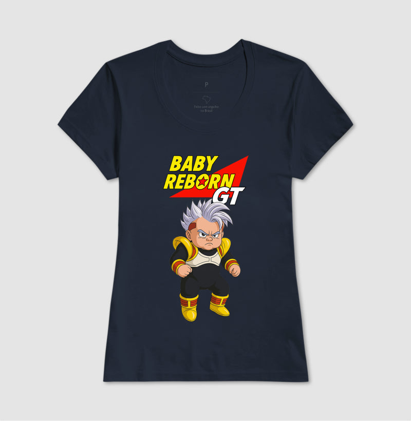 Camiseta Baby Reborn GT – Paródia de Dragon Ball + Bebê Reborn 🇧🇷